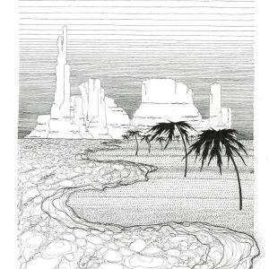 Desert Beach — 9 × 12 Art Print